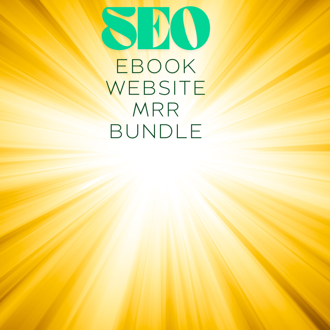 SEO E books, Guides, Website Pages & Courses Bundle w/MRR License
