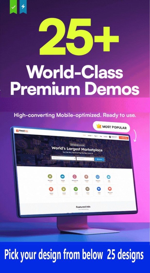 Business Directory & Classified Ads platform /Website for Sale