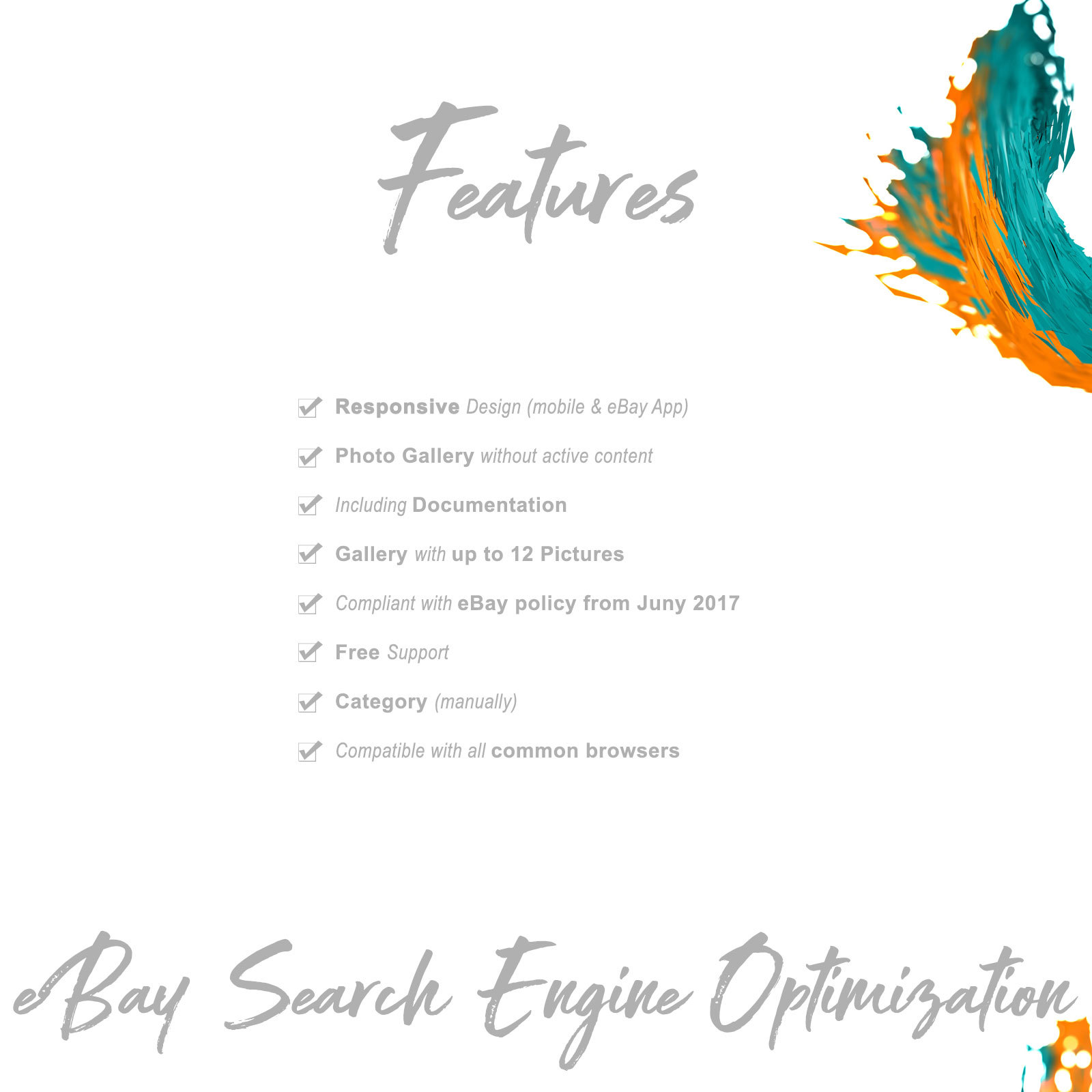 2023 Compliant eBay Storefront and listing Template Increase Your Sale upto 40%