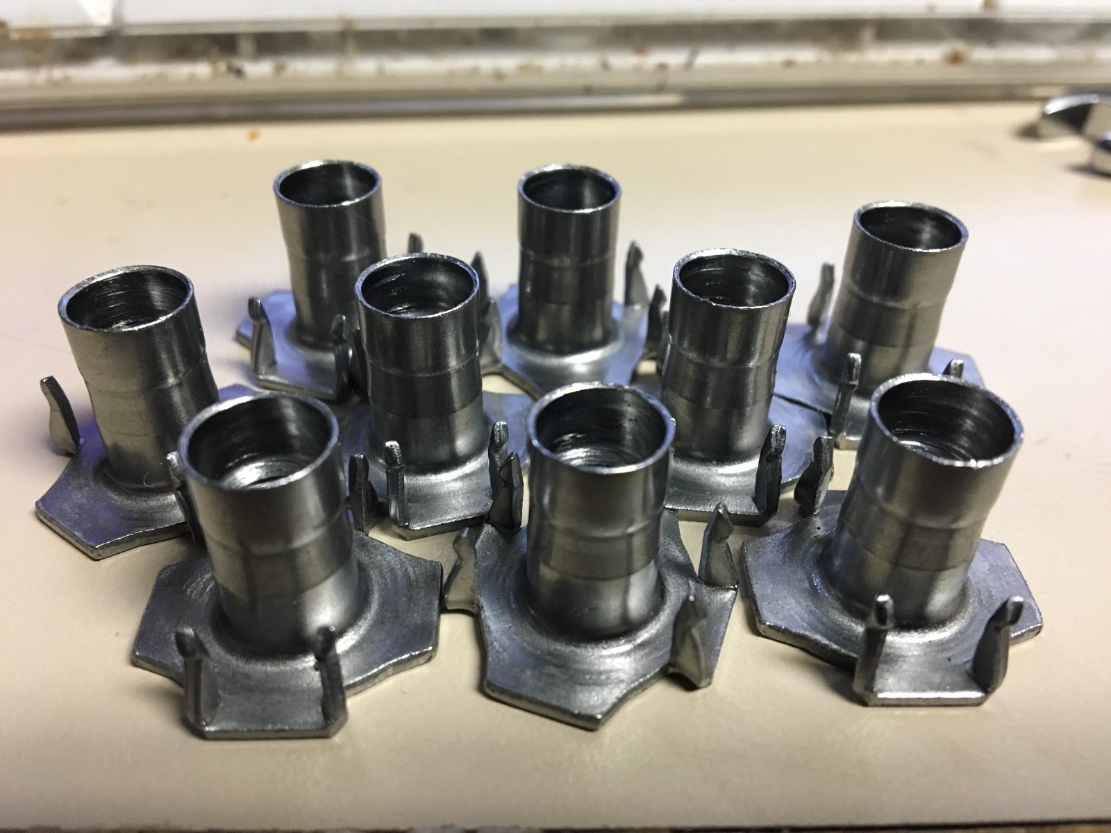 4 Prong T Nut 5/16″-18 x 5/8″ (Tee Nut) Qty: 500 Hardened commercial grade