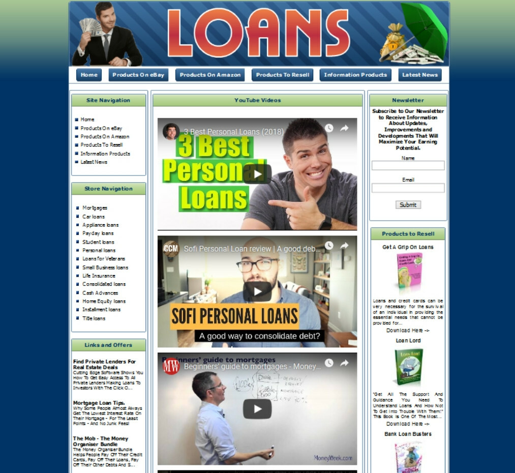 LOANS WEBSITE AMAZON STORE,GOOGLE ADSENSE EARNINGS. MAKE MONEY FROM HOME