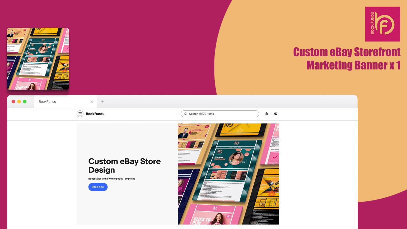 Custom eBay Store Design & eBay Template for General Stores & Everyday Essential