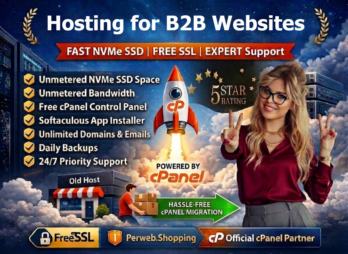 Hosting for B2B Websites – 💼 SSD + Free SSL + Emails | Smart Deal $14.99/Year