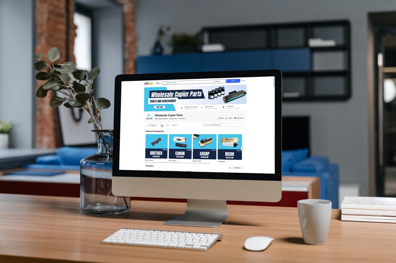ebay store listing template, logo design and 60 sec video Coins & Paper Money