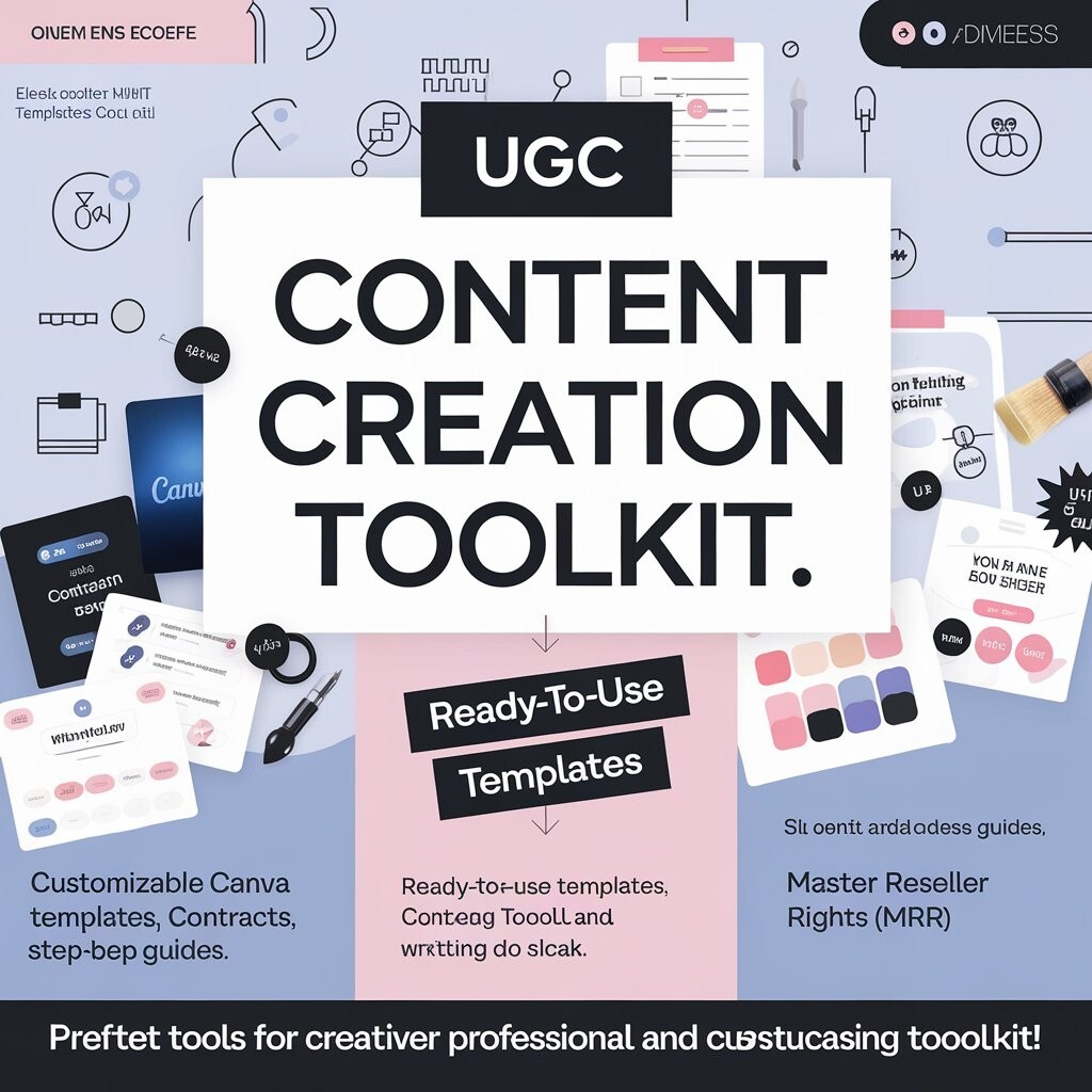 Professional UGC Content Creation Toolkit – Customizable Templates and Resale