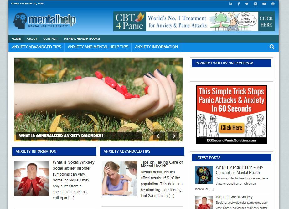 Mental Health Affiliate Website | Adsense Amazon Clickbank Niche Work From Home