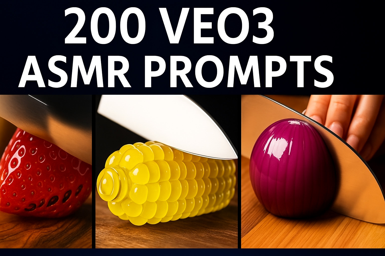 200 Viral AI ASMR Prompts – Glass Cutting Style