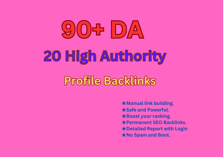 High-Authority DA 90+ Profile Backlinks | Boost Your Website SEO Rankings