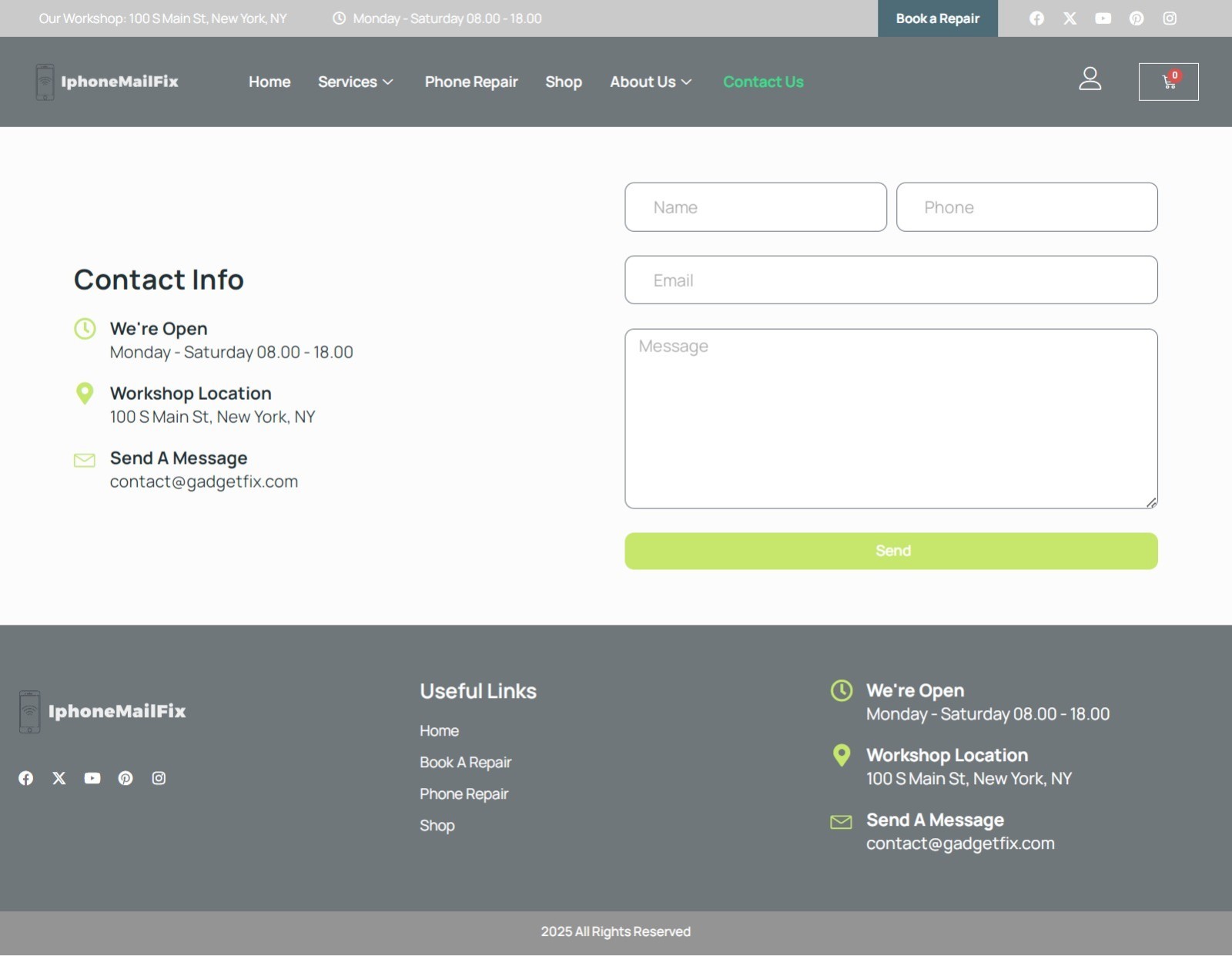 IphoneMailFix.com Domain Name & Website, Start a iPhone Mail Repair Business