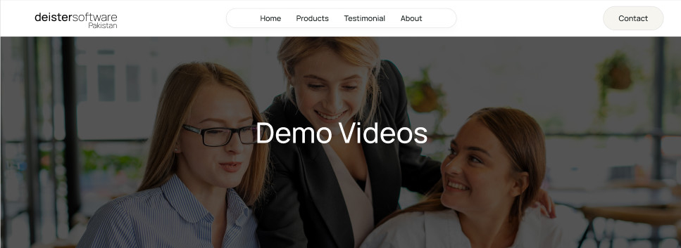Demo Videos Website Template Software Company Landing Page Modern Business Devel