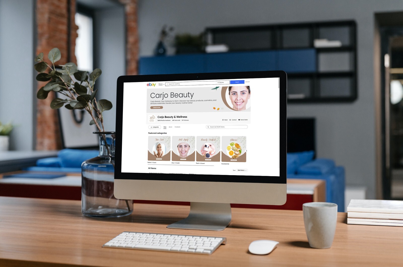 ebay store listing template, logo design and 60 sec video Coins & Paper Money