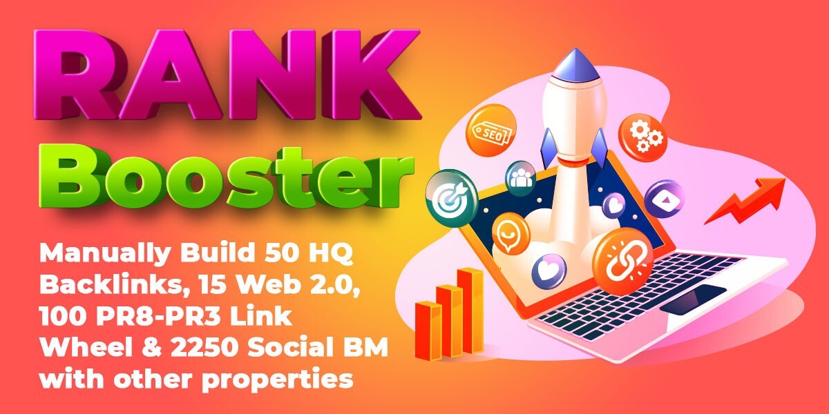 50 DA50 Backlinks + 100 PR1-PR4 Article Directory Links + 2250 Social Bookmarks