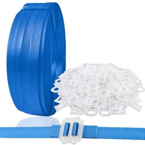 Plastic Strapping Kit 1/2″ x 500′ Polypropylene Banding with 100 Buckles Blue