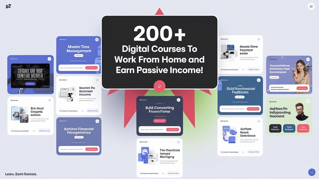 200+ Courses to Work from Home and Build Sustainable Passive Income!