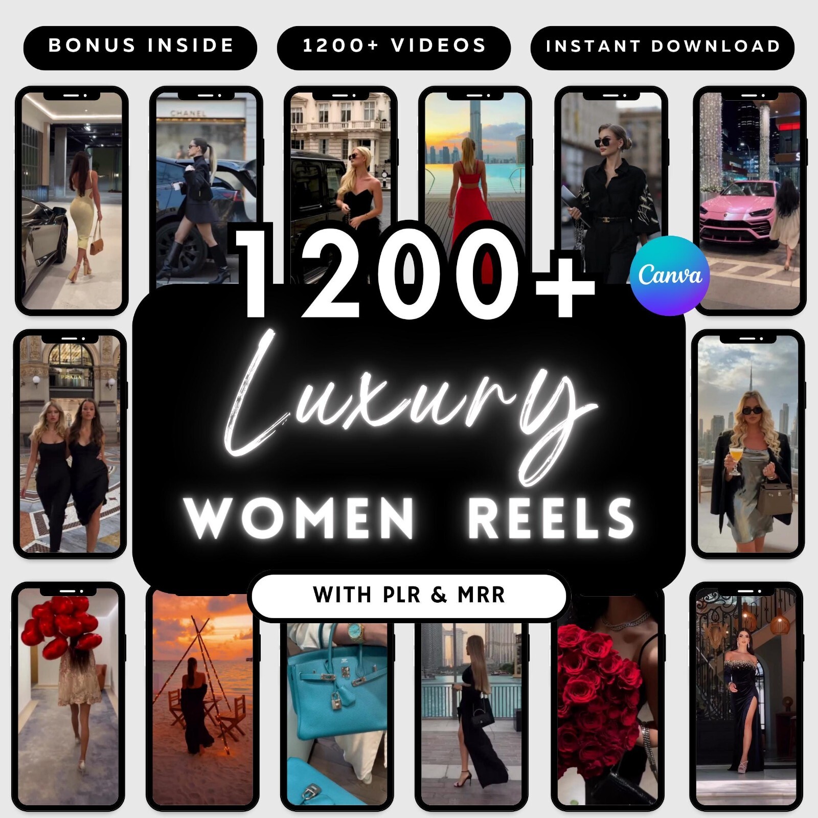 1200+ Luxury Rich Woman Reels – Faceless Marketing MRR