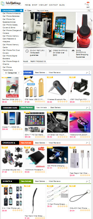 Ready made Drop shipping website hosting & set up , Phone Stores 1000 products