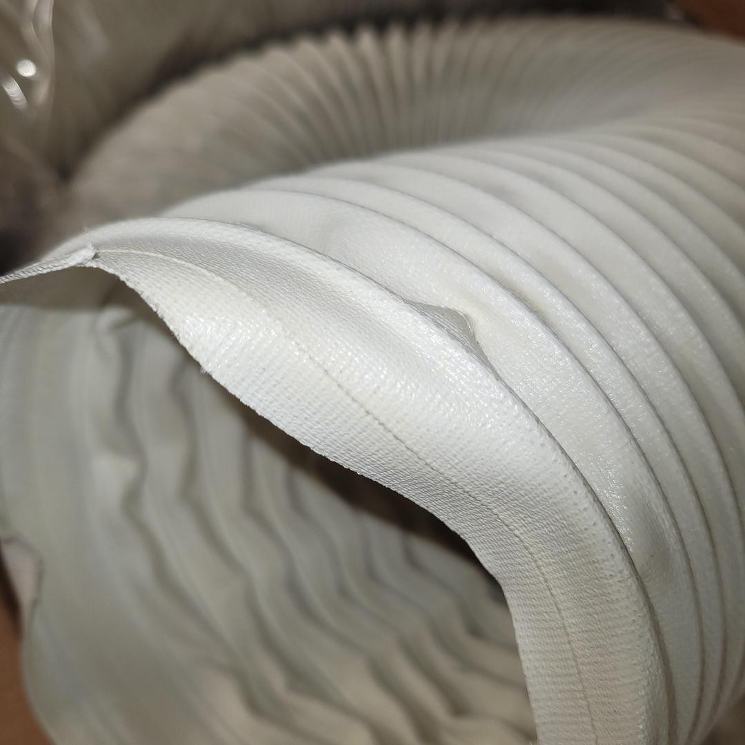Flexaust 5″ X 10′ long white acrylic coated for exhaust*NEW* in box***