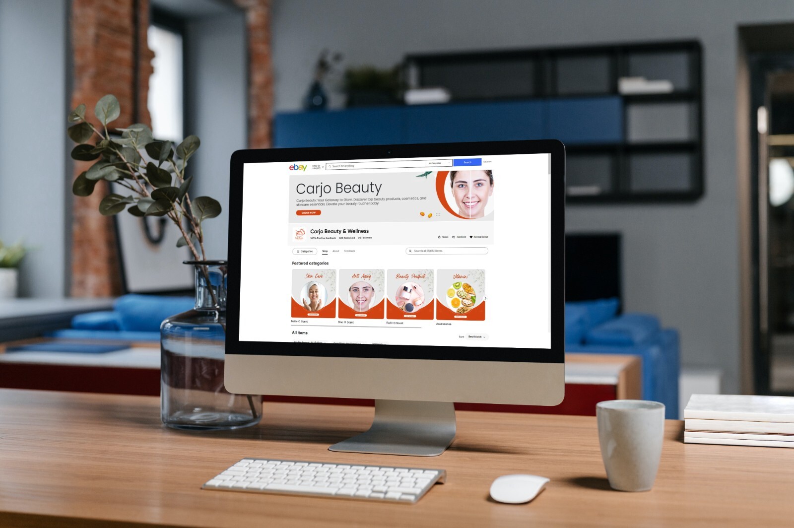 ebay store listing template, logo design and 60 sec video Coins & Paper Money