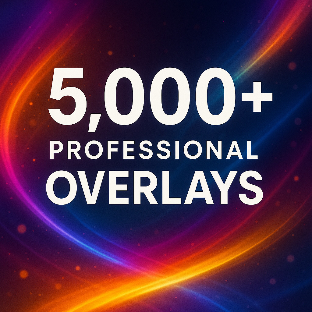 Huge Collection of 5,000+ Professional Overlays for Design & Video