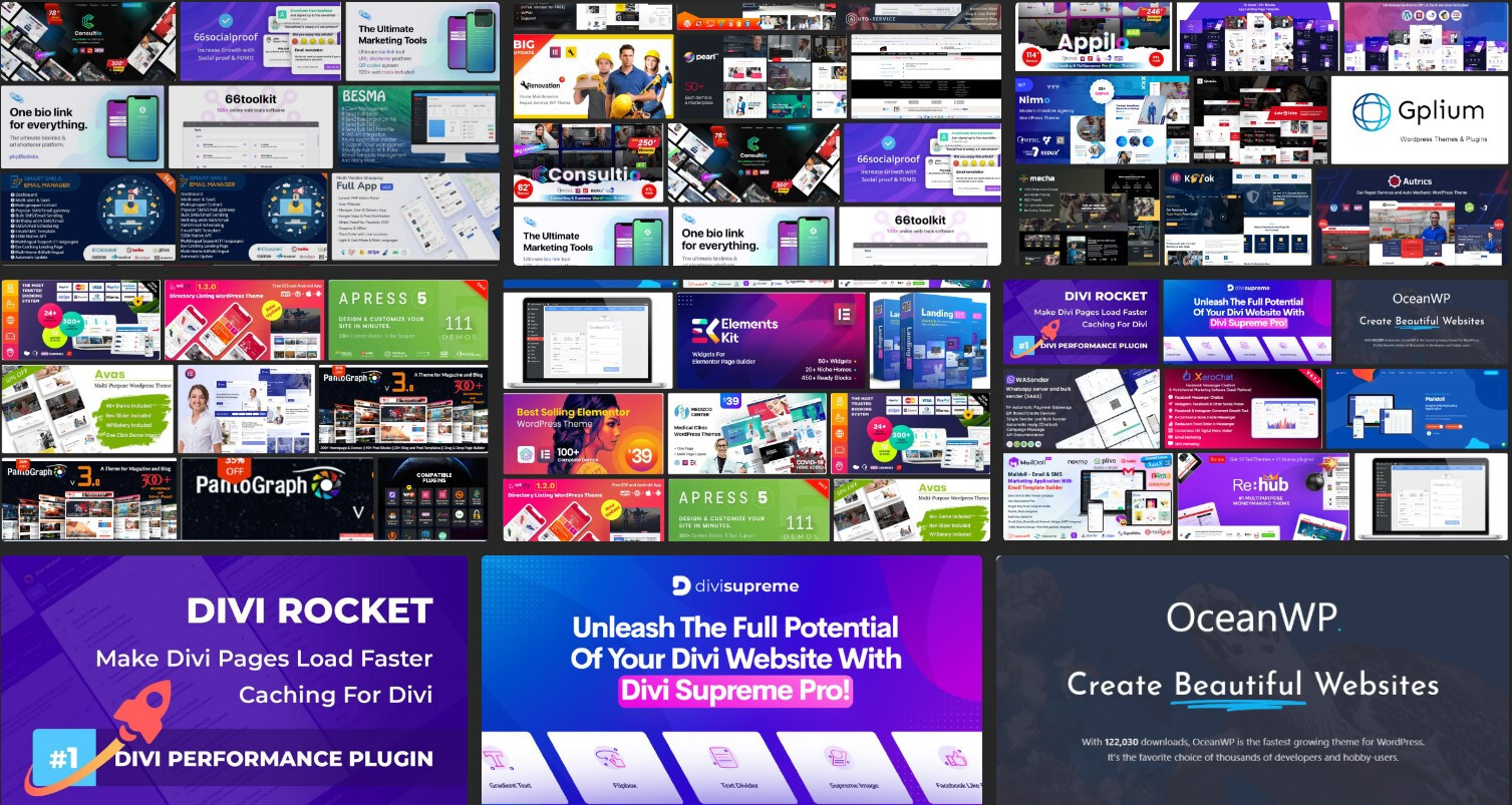10+ ❤️️🧡 WordPress PLUGINS + TEMPLATE KITS + THEMES at Your Choice 💛💜💙