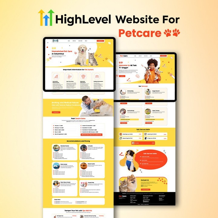 Dog Breeder Website | Premium Pet Shop Template | GoHighLevel Website Theme