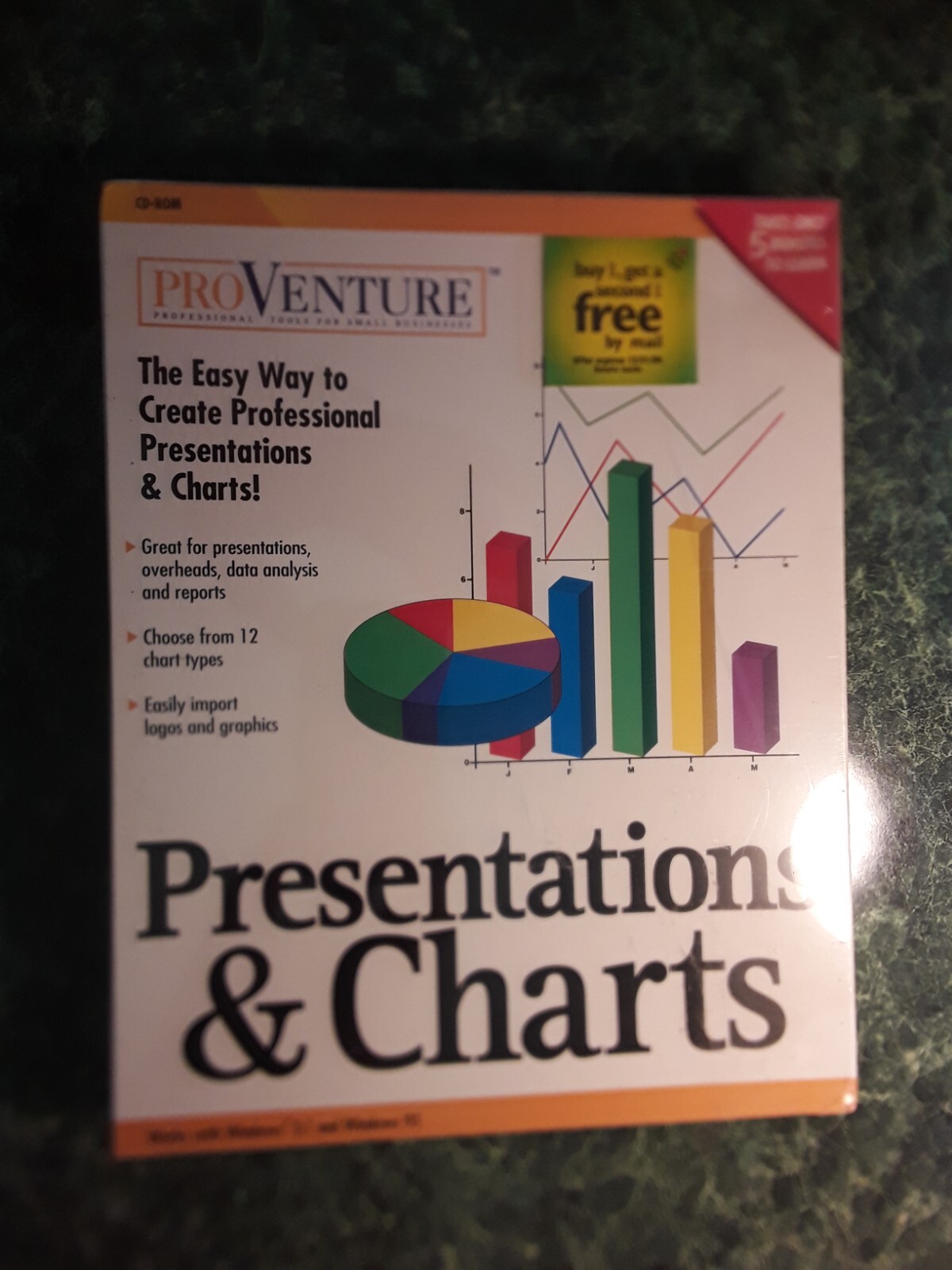 Presentations & Charts Professional Tools For Small Business CD ROM New Sealed
