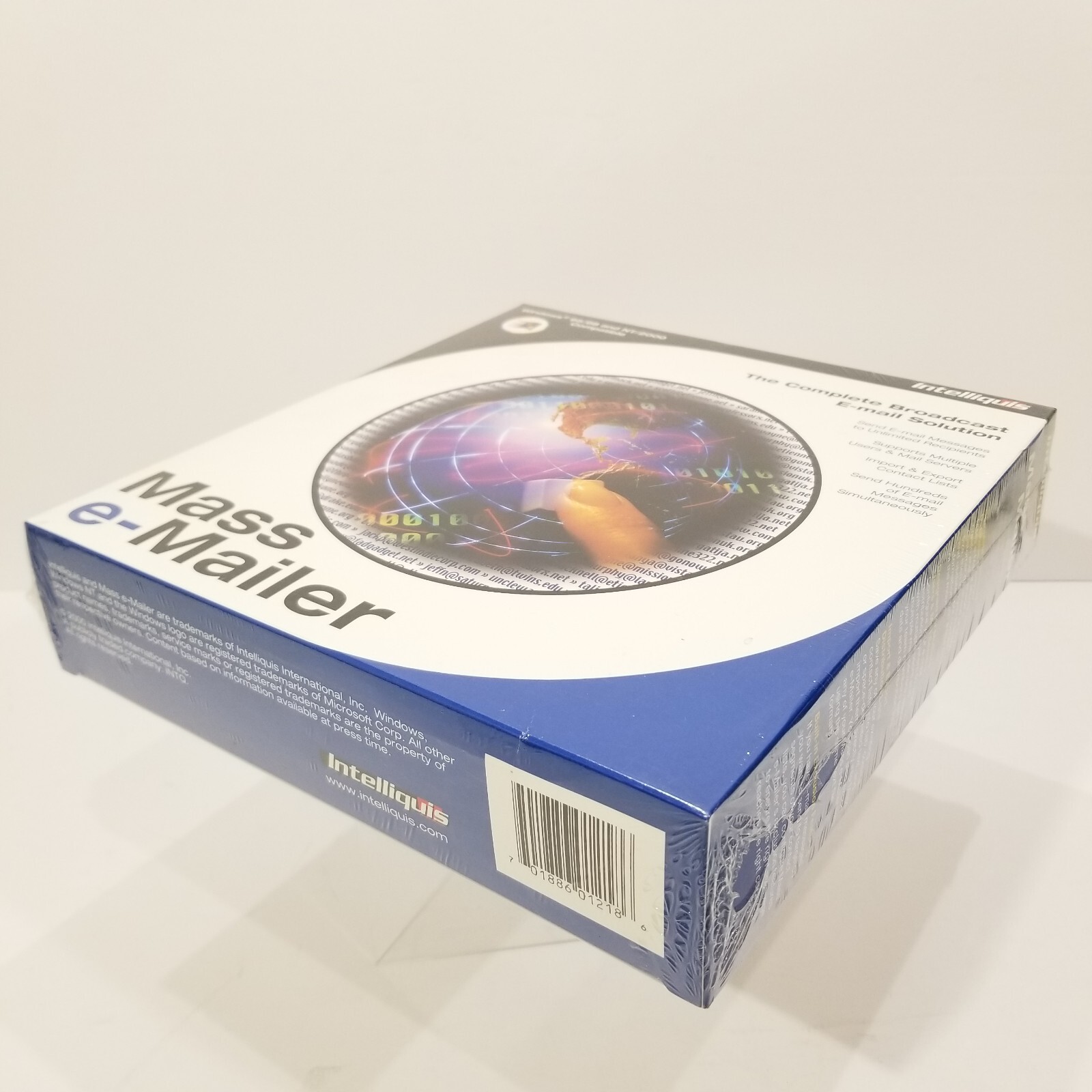 Intelliquis Mass e-Mailer Software Rare Vintage Windows 95/98, NT/2000 NEW NOS
