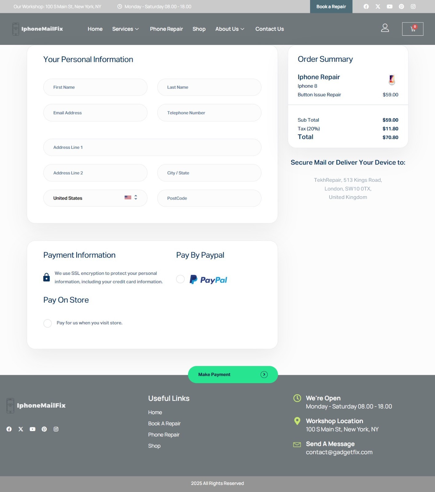 IphoneMailFix.com Domain Name & Website, Start a iPhone Mail Repair Business