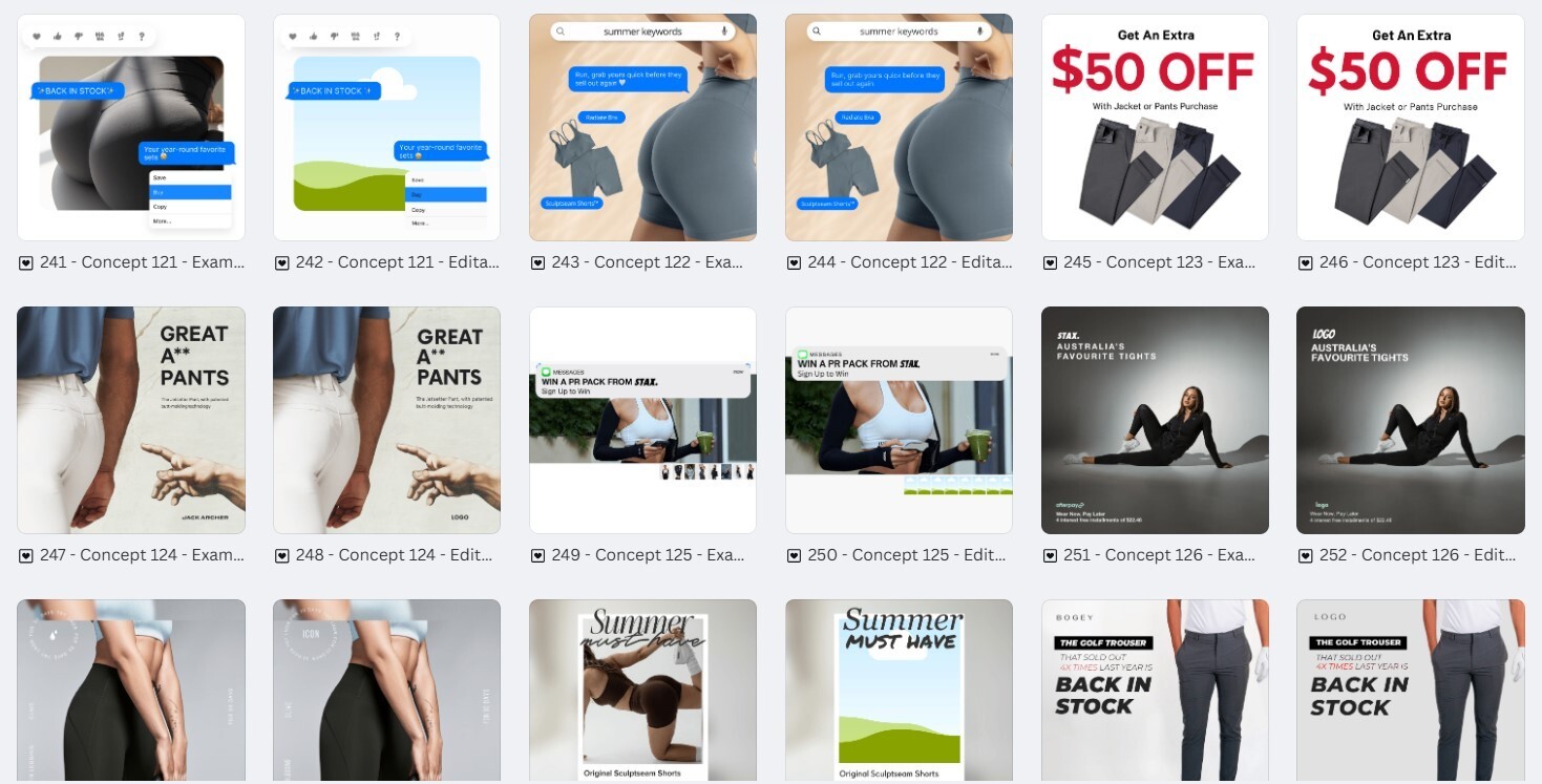 150 Professional Canva Fashion Ad Templates | Ready-to-Use Digital Designs