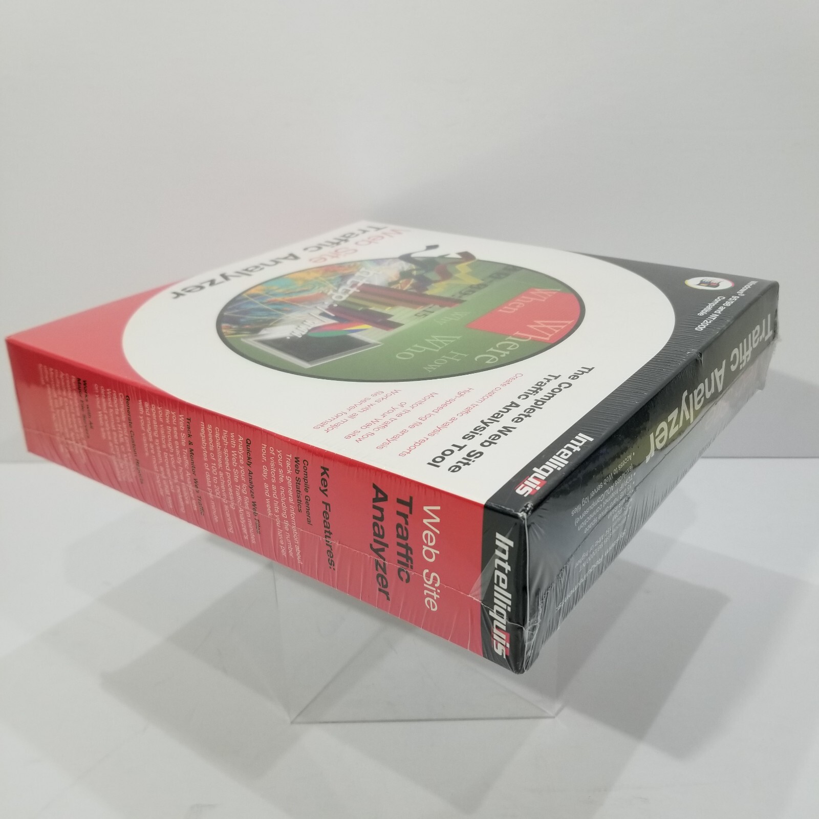 Intelliquis Website Traffic Analyzer Rare Vintage Advertising Tool Windows 95/98