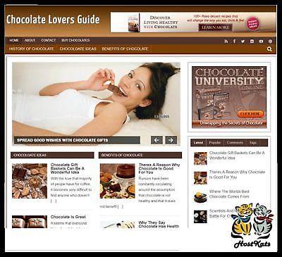 Make Money – Affiliate Chocolate Guide niche website Free Hosting / set up