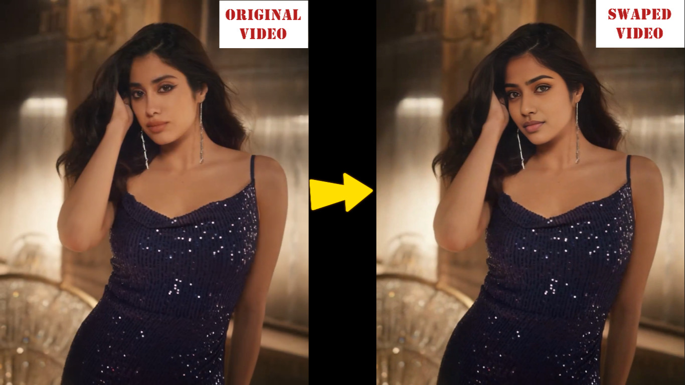 Realistic professional face or head swap in videos with AI tools